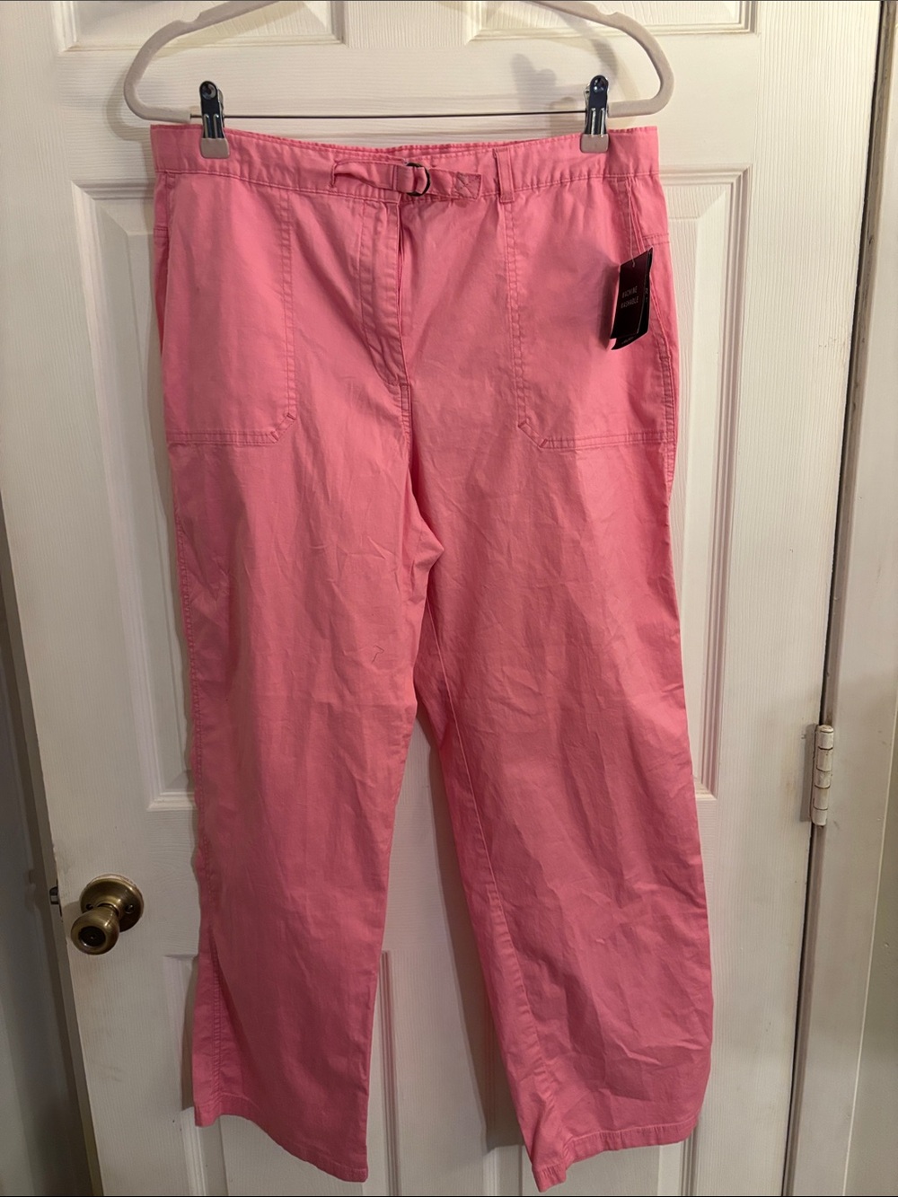 Sag Harbor Pink Straight-Leg Casual Pants
